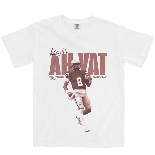 KEALI'I AH YAT VINTAGE WHITE TEE