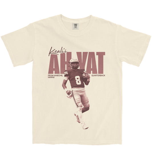 KEALI'I AH YAT VINTAGE IVORY TEE