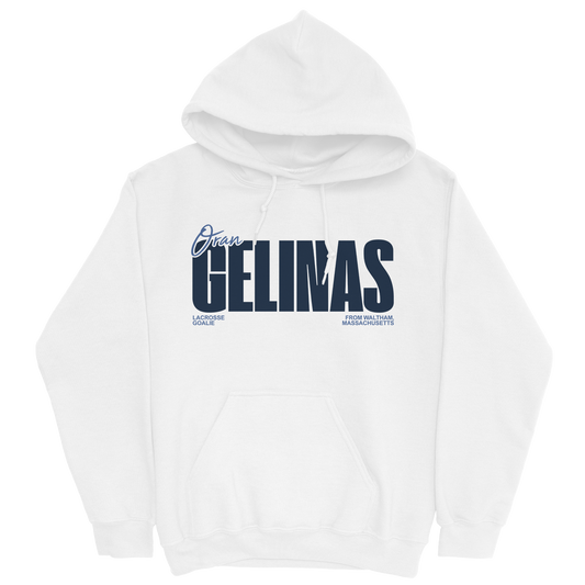 ORAN GELINAS CLASSIC WHITE HOODIE