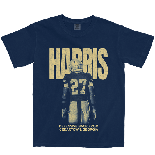 TAE HARRIS VINTAGE NAVY TEE