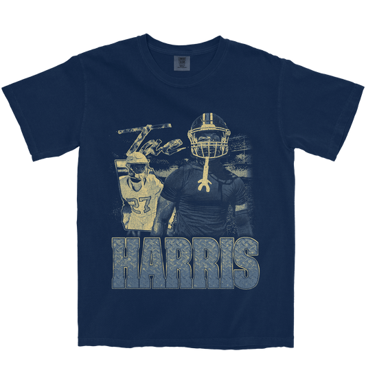 TAE HARRIS GRAPHIC NAVY TEE