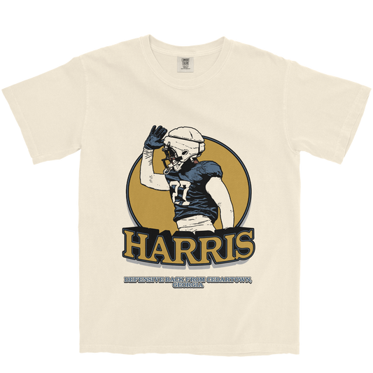 TAE HARRIS RETRO IVORY TEE