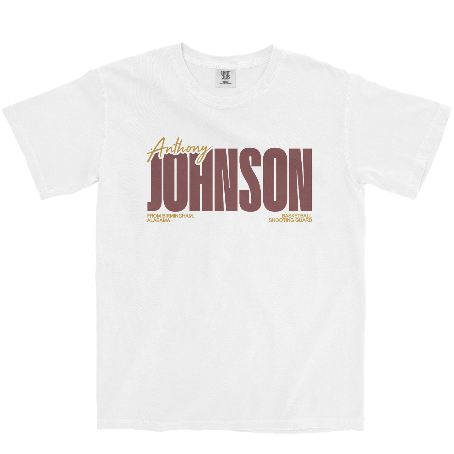 ANTHONY JOHNSON CLASSIC WHITE TEE