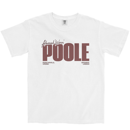 AHMAD POOLE CLASSIC WHITE TEE