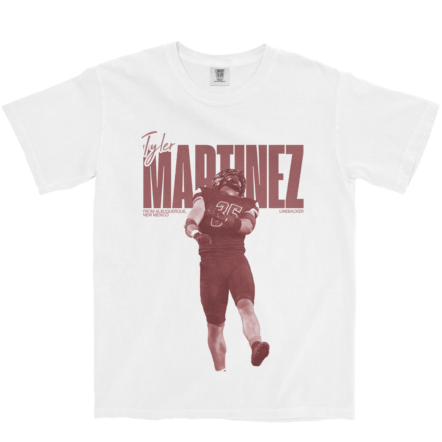 TYLER MARTINEZ VINTAGE WHITE TEE