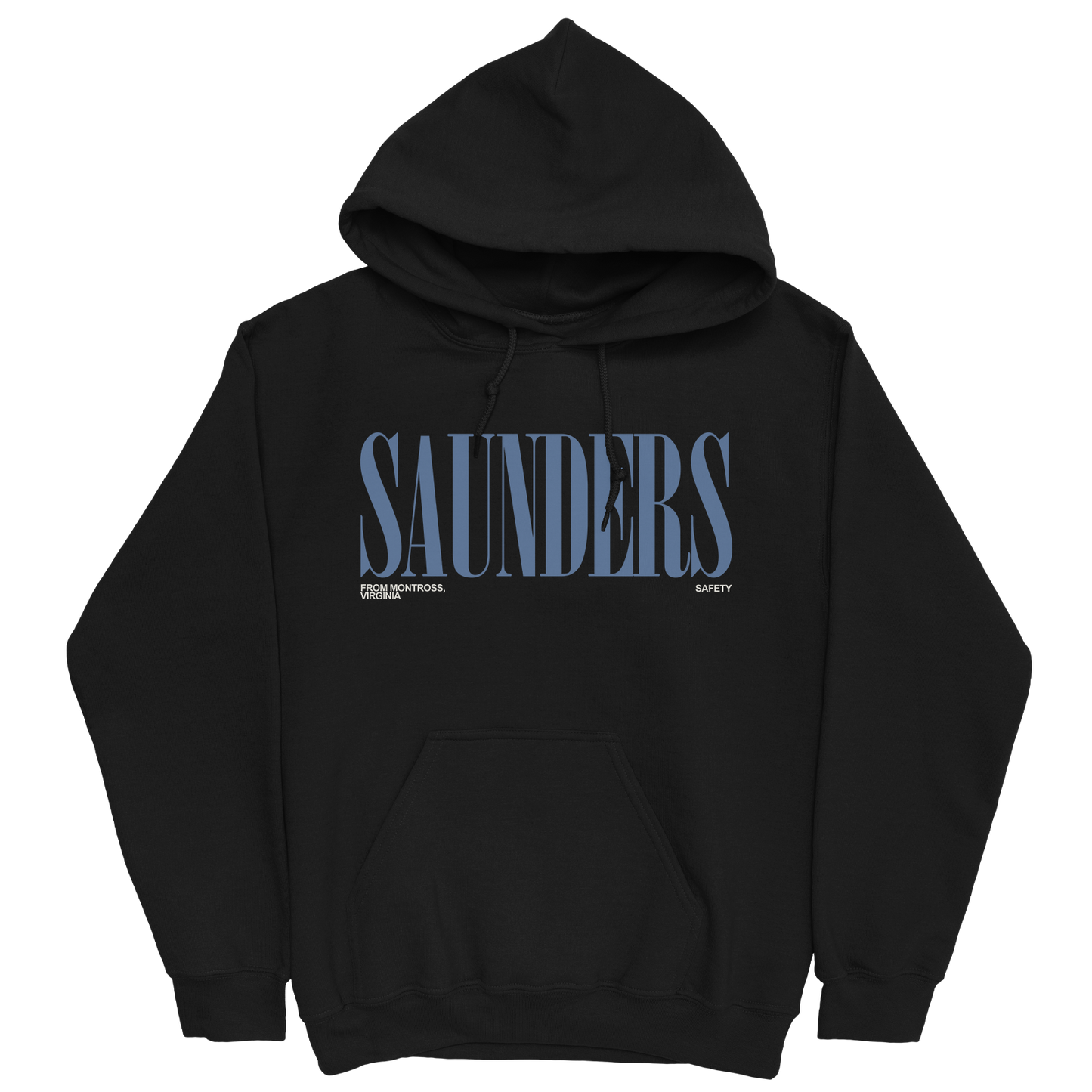 JORDAN SAUNDERS CLASSIC BLACK HOODIE