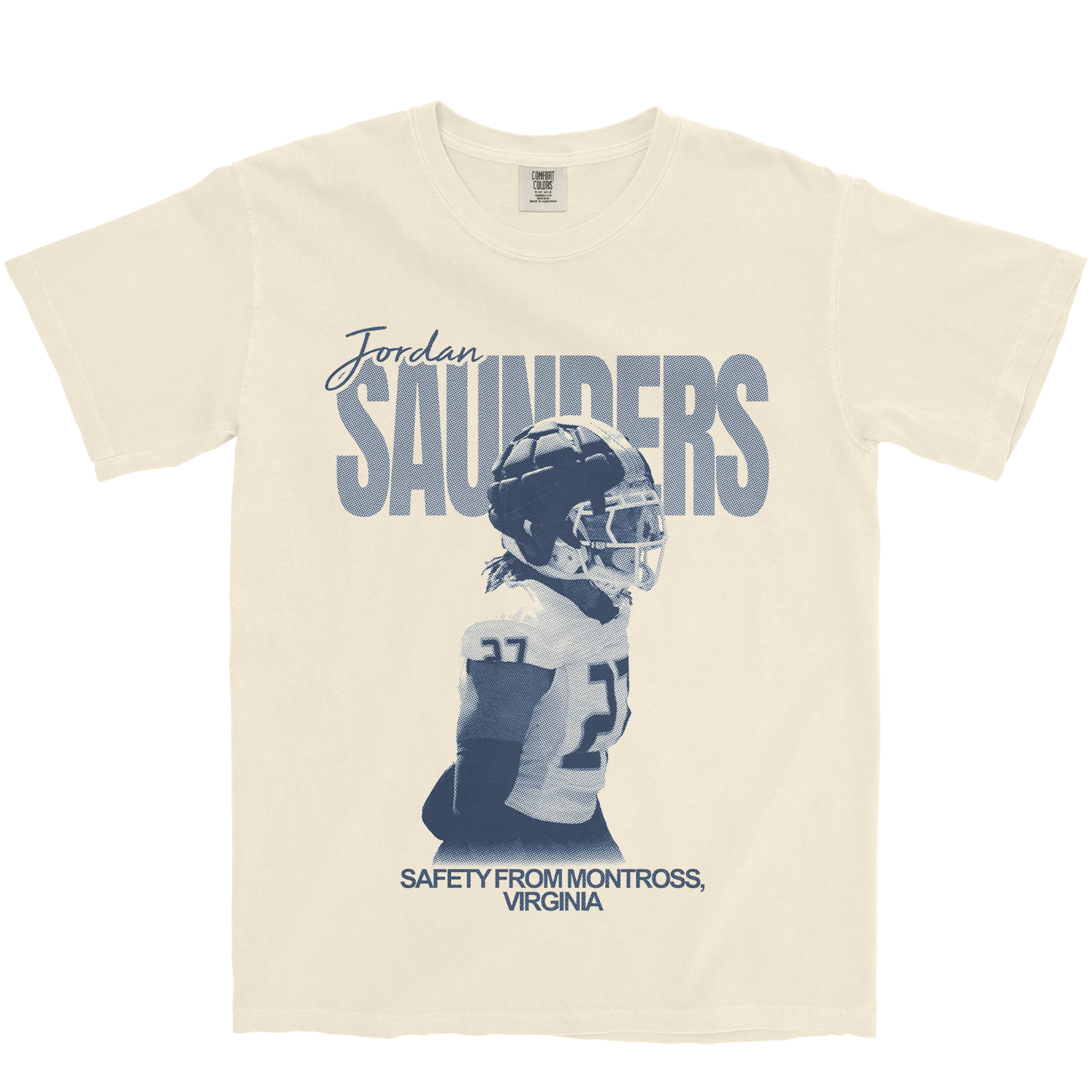 JORDAN SAUNDERS VINTAGE IVORY TEE