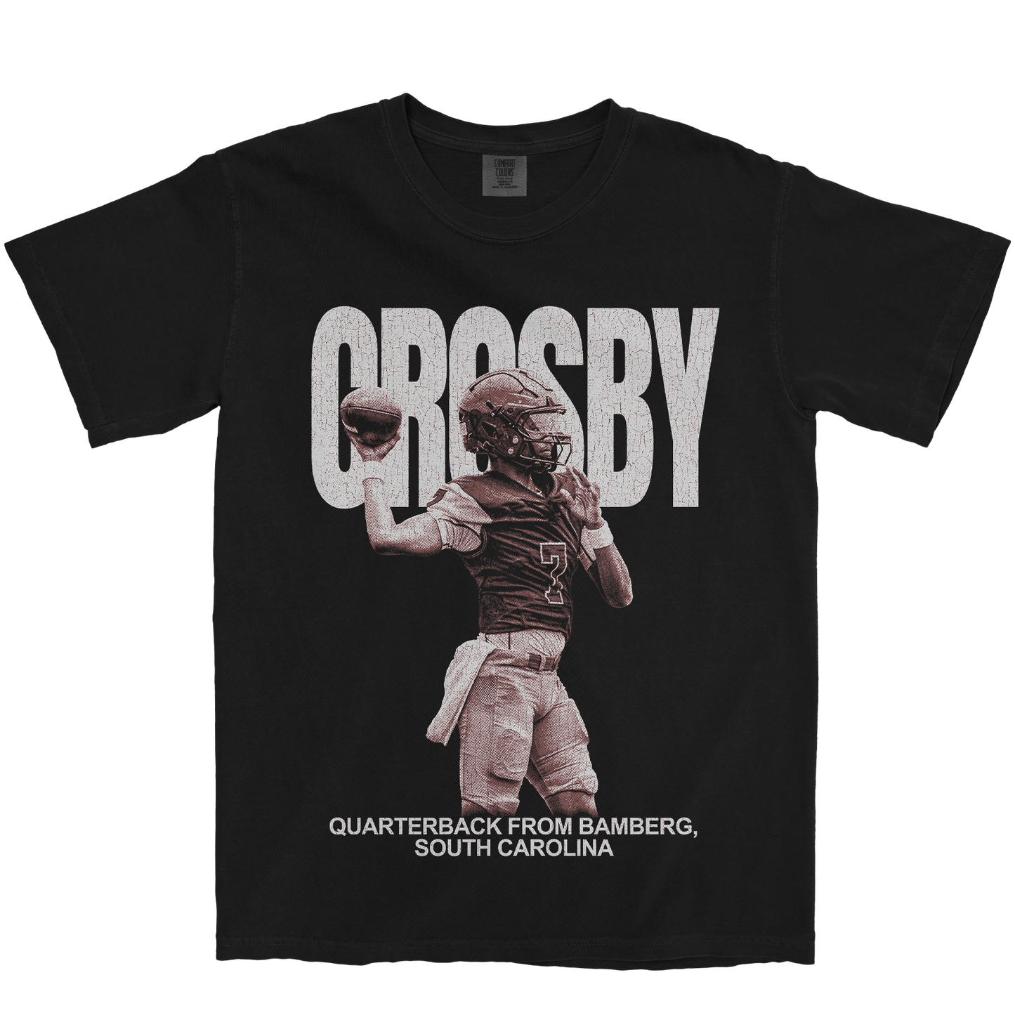 CHANSTON CROSBY VINTAGE BLACK TEE