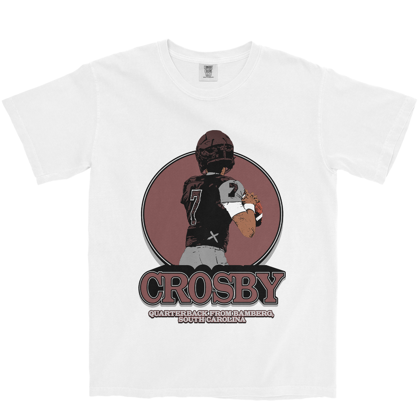 CHANSTON CROSBY RETRO WHITE TEE