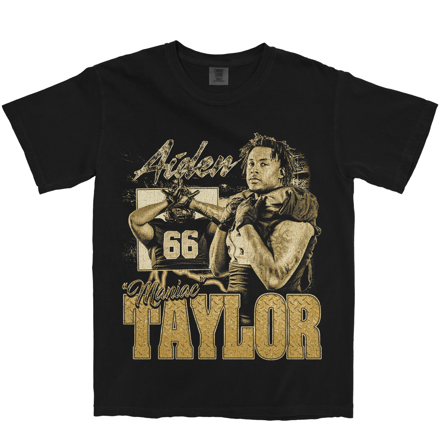 AIDEN TAYLOR GRAPHIC BLACK TEE