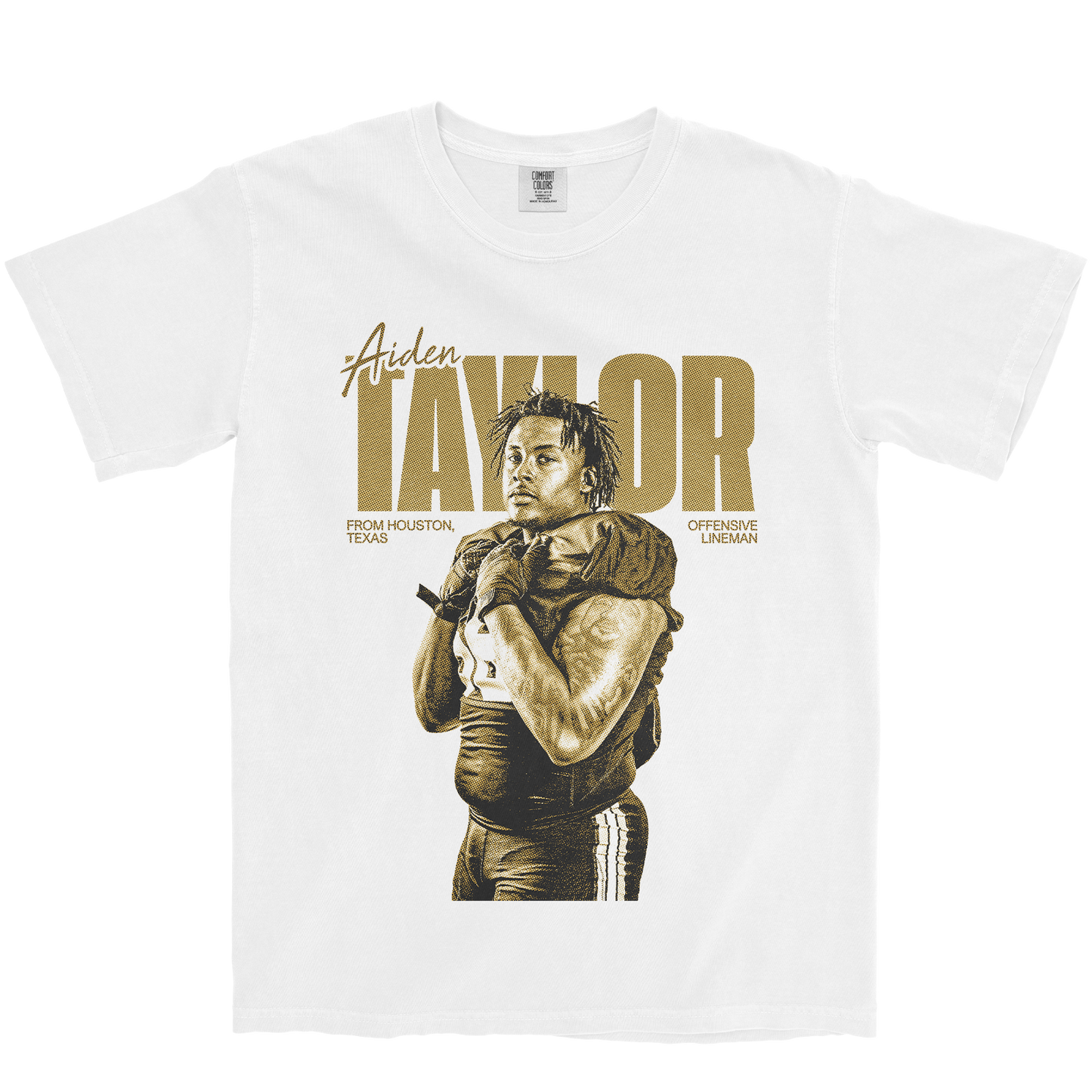AIDEN TAYLOR VINTAGE WHITE TEE