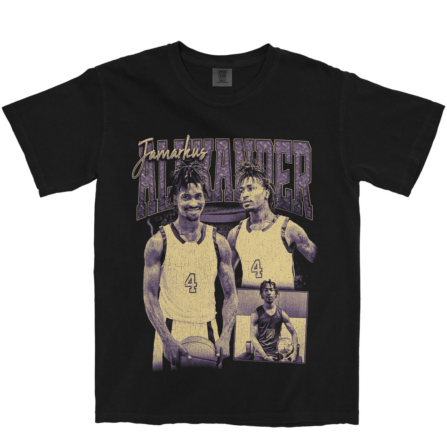 JAMARKUS ALEXANDER GRAPHIC BLACK TEE