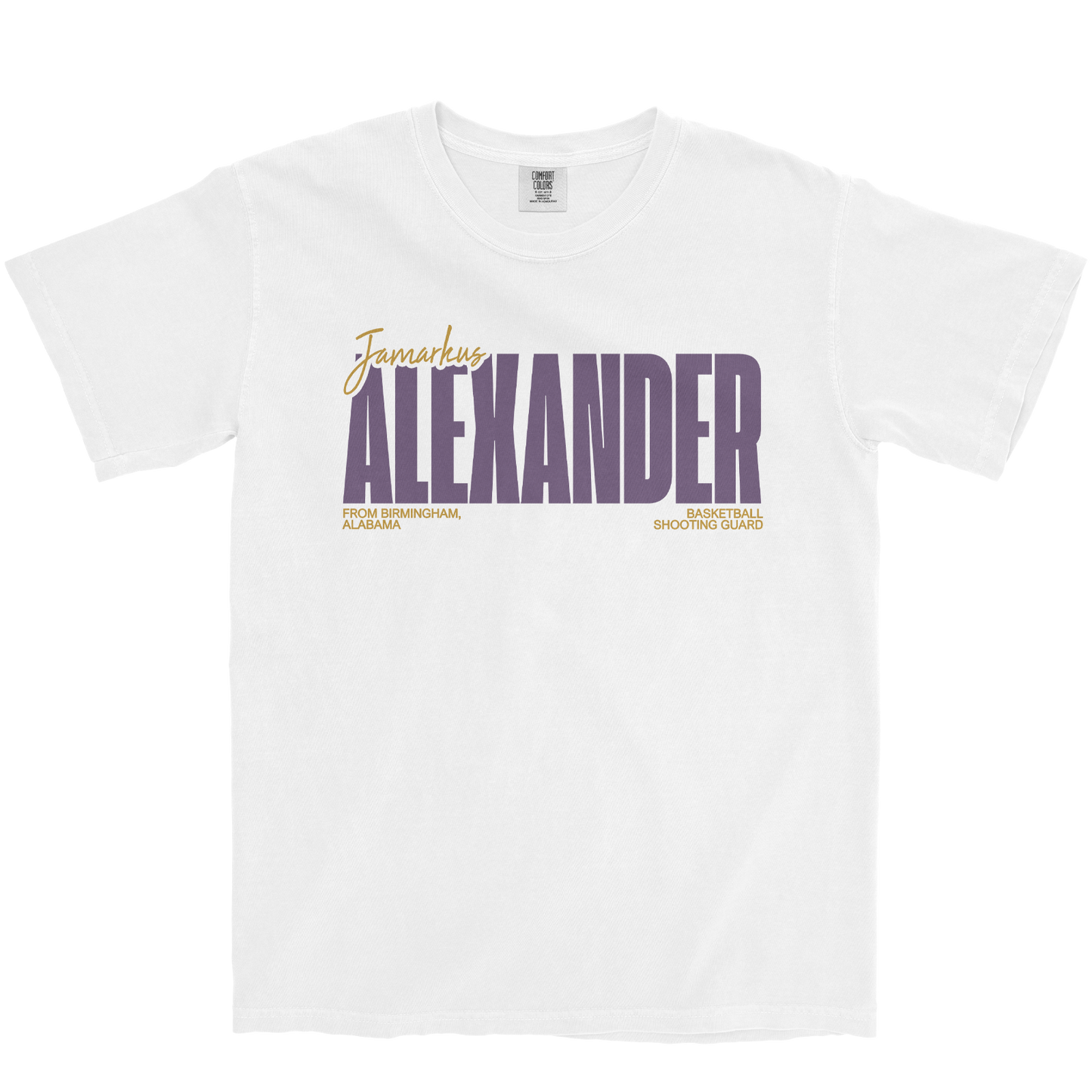 JAMARKUS ALEXANDER CLASSIC WHITE TEE