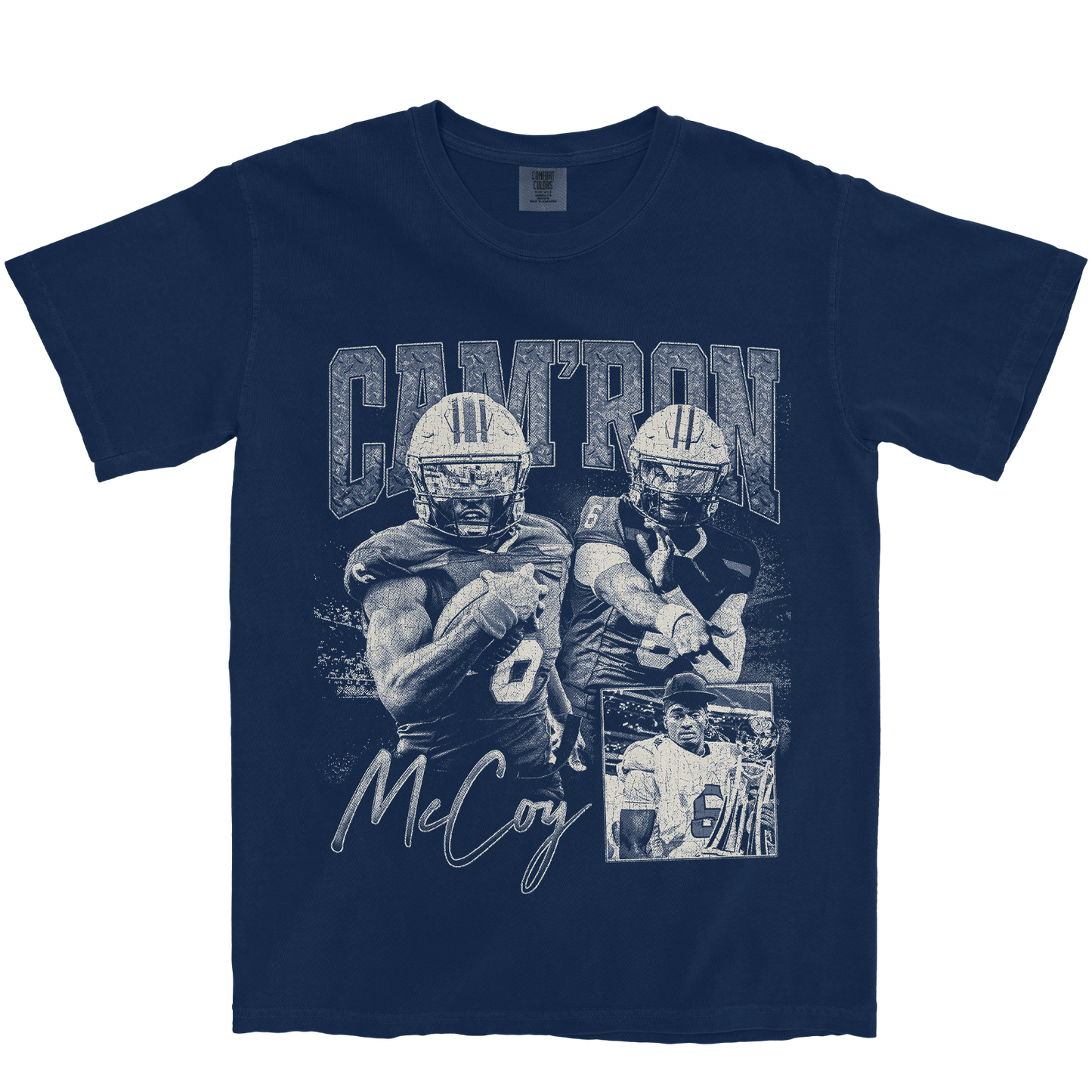 CAM'RON MCCOY GRAPHIC NAVY TEE