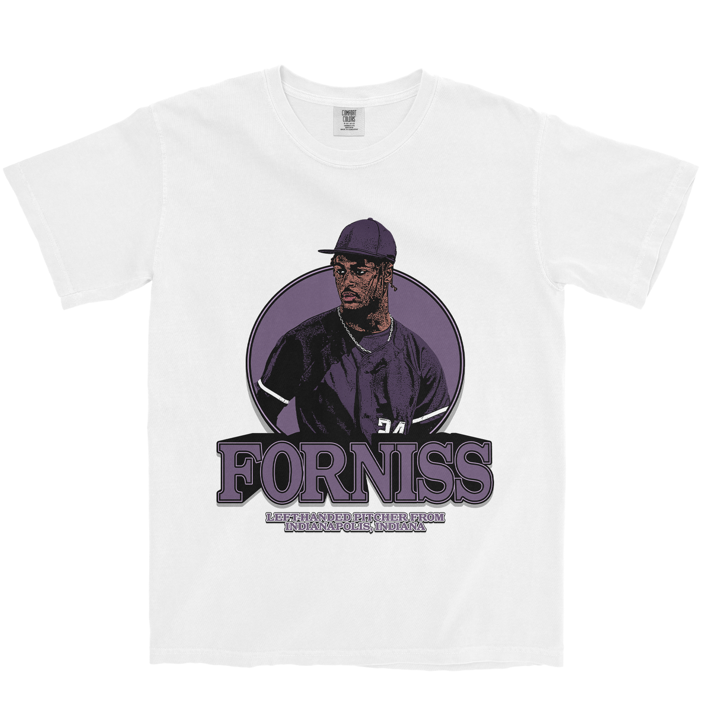 CHRISTIAN FORNISS RETRO WHITE TEE