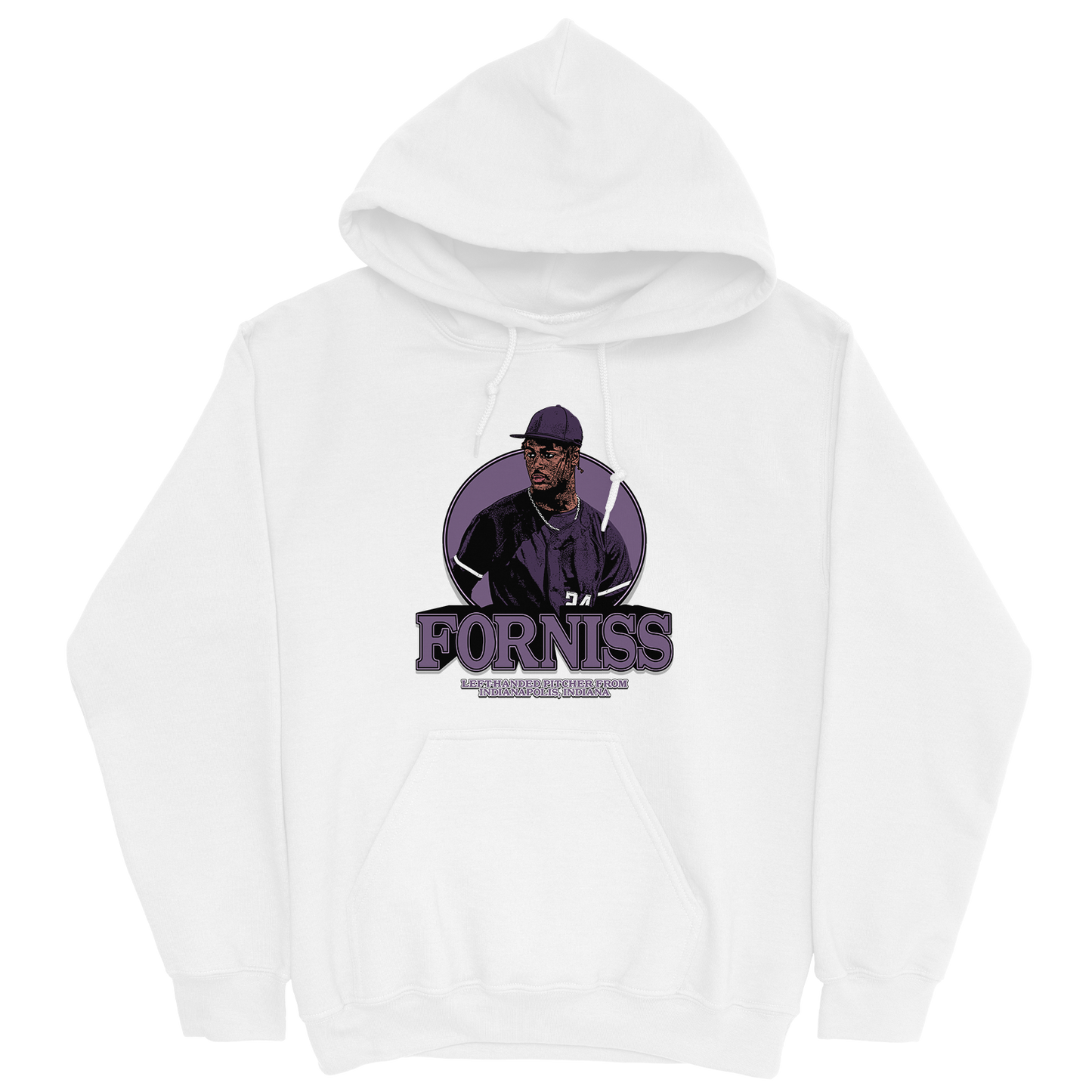CHRISTIAN FORNISS CLASSIC WHITE HOODIE