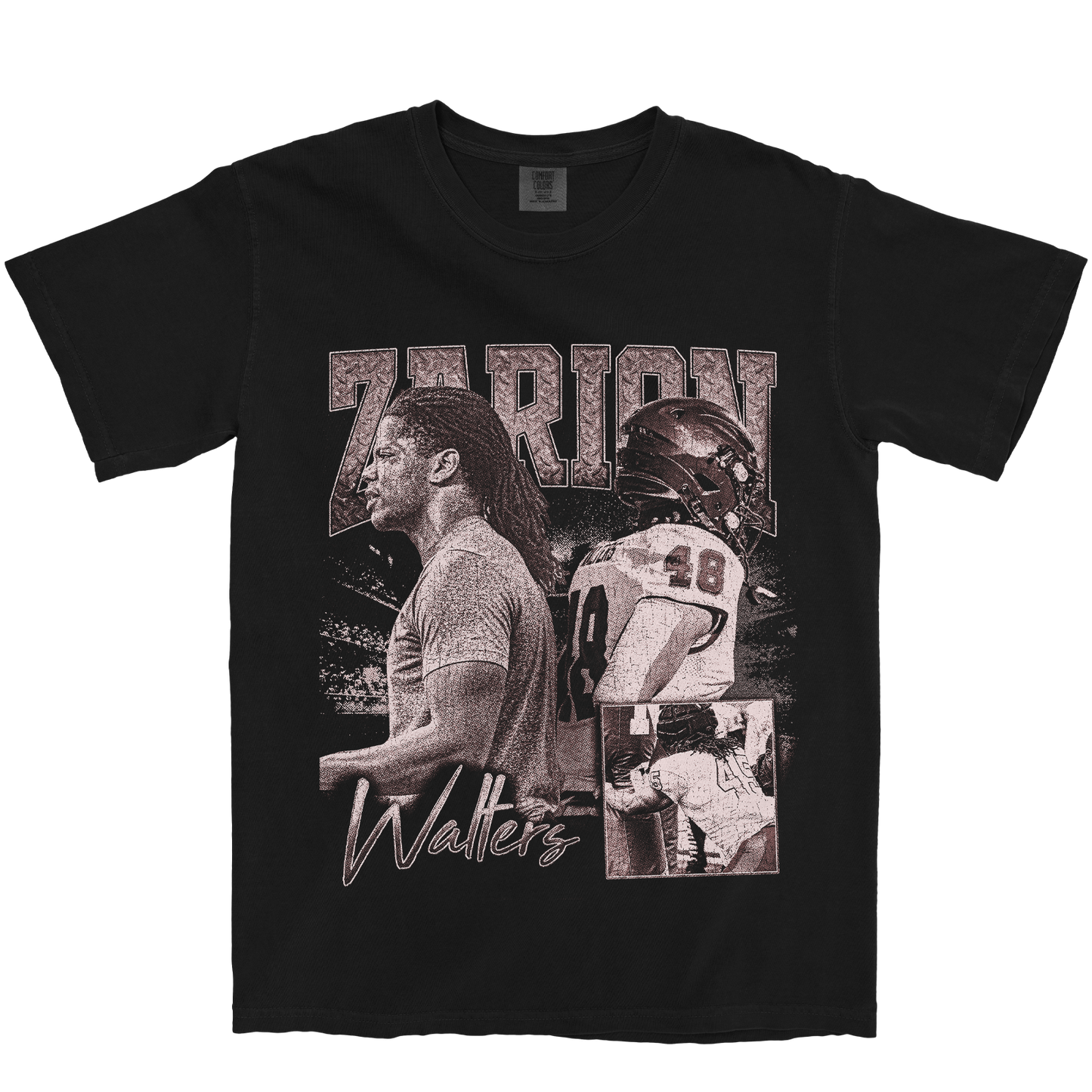 ZARION WALTERS GRAPHIC BLACK TEE