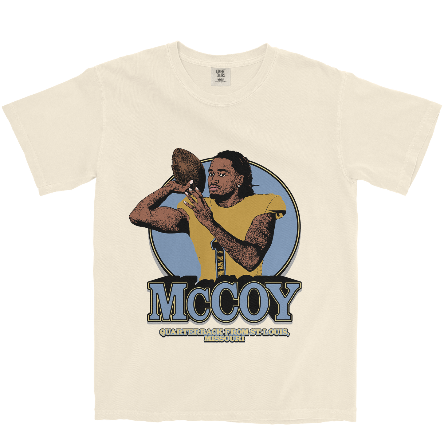 CAM'RON MCCOY RETRO IVORY TEE