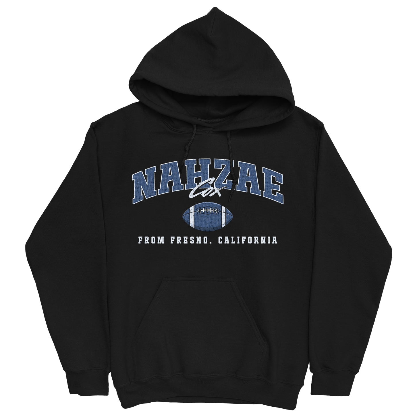 NAHZAE COX CLASSIC BLACK HOODIE