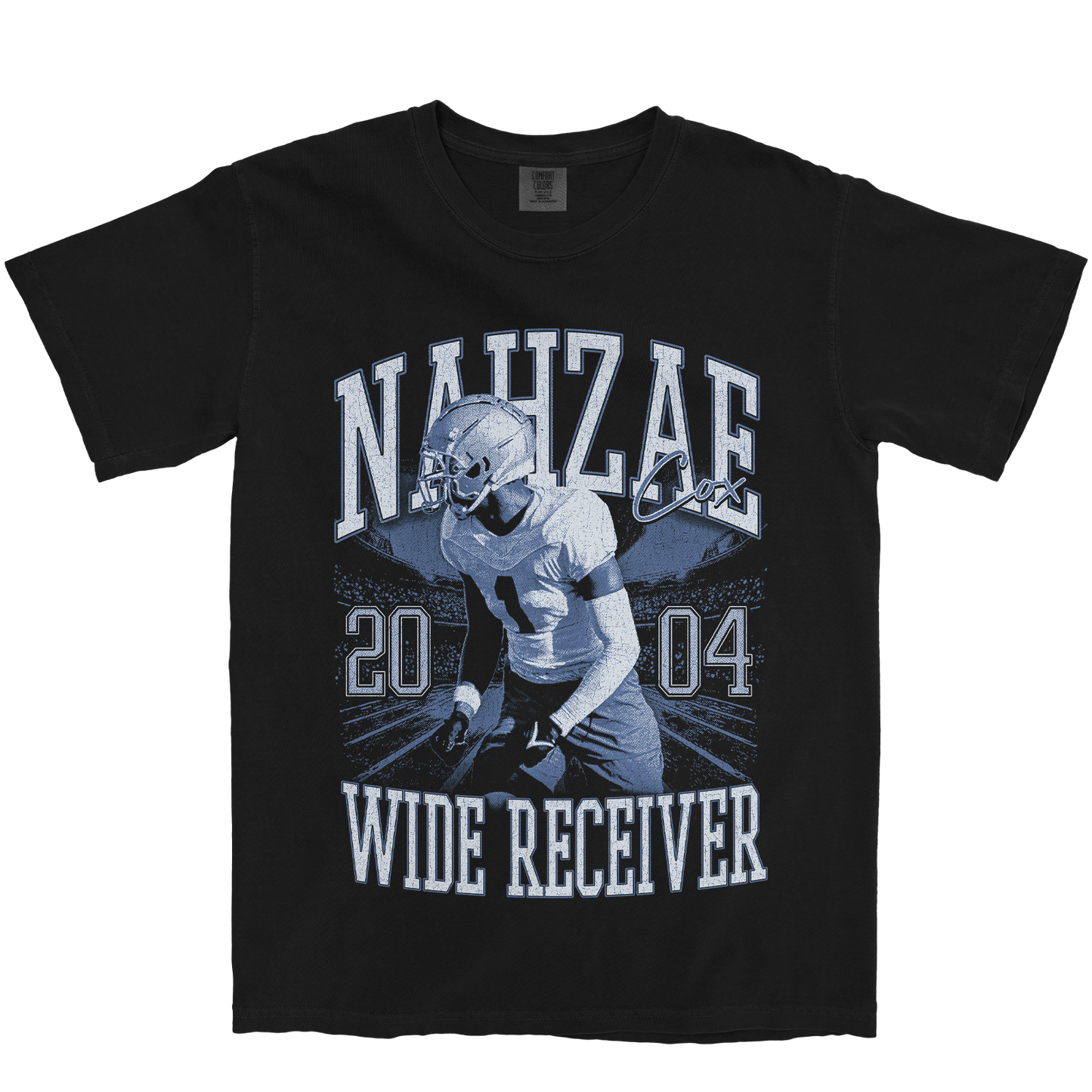 NAHZAE COX VINTAGE BLACK TEE