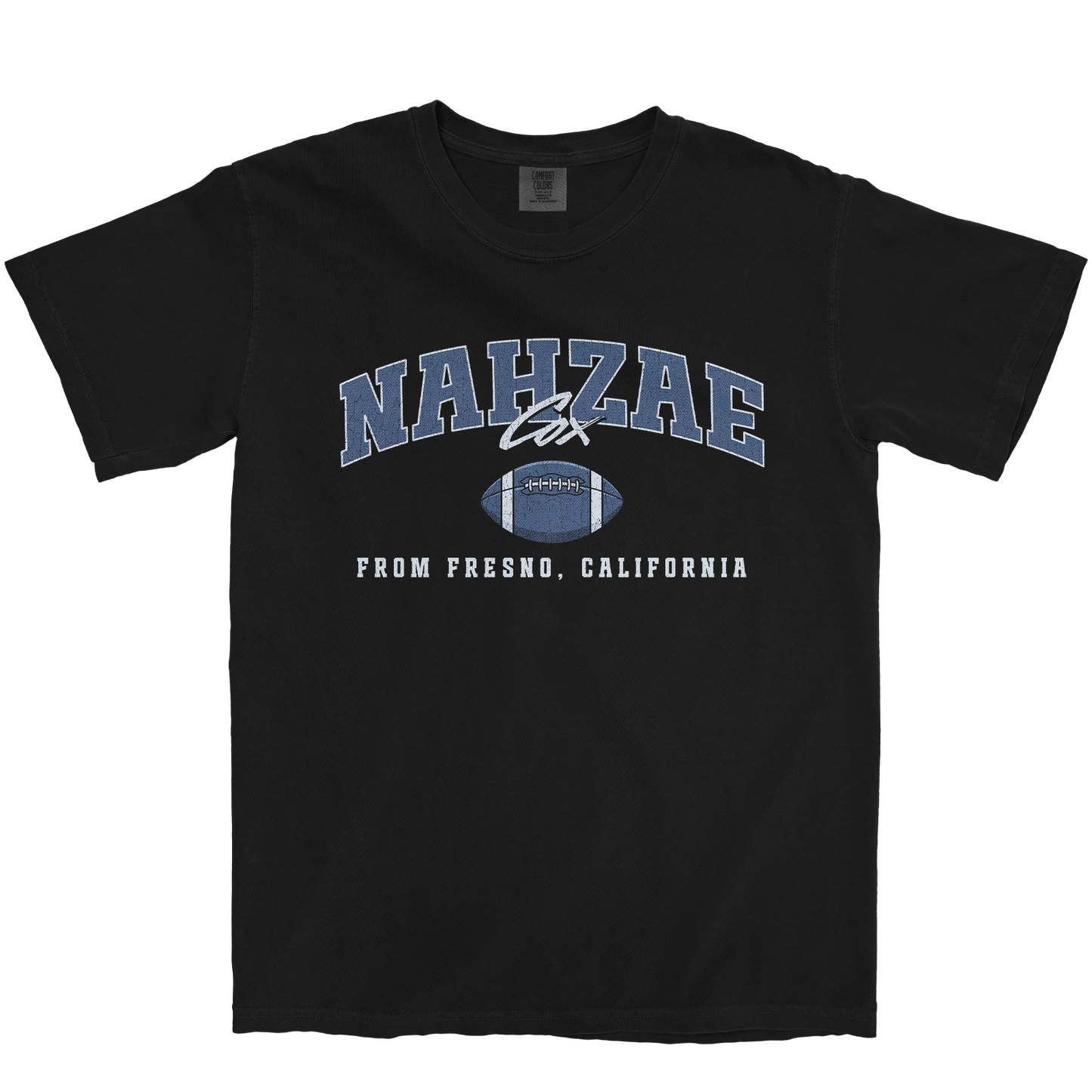 NAHZAE COX CLASSIC BLACK TEE