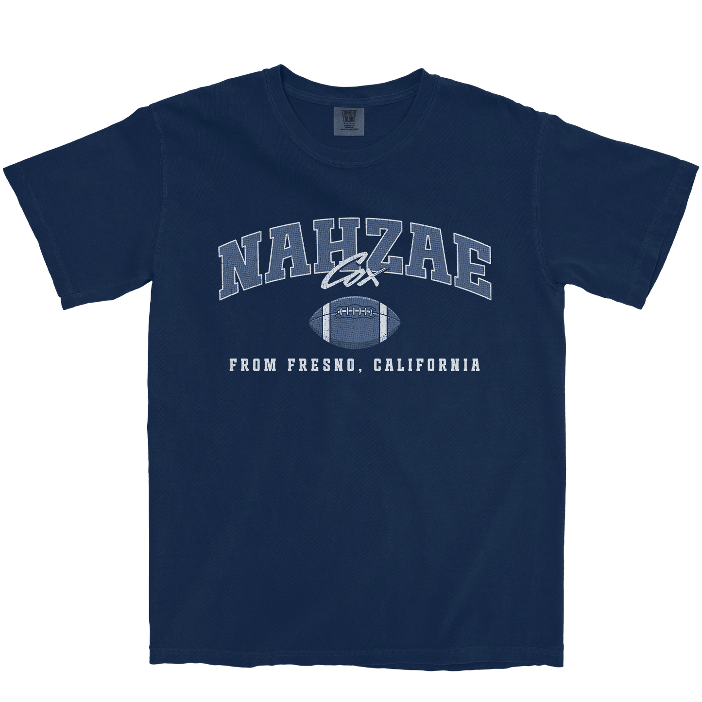 NAHZAE COX CLASSIC NAVY TEE