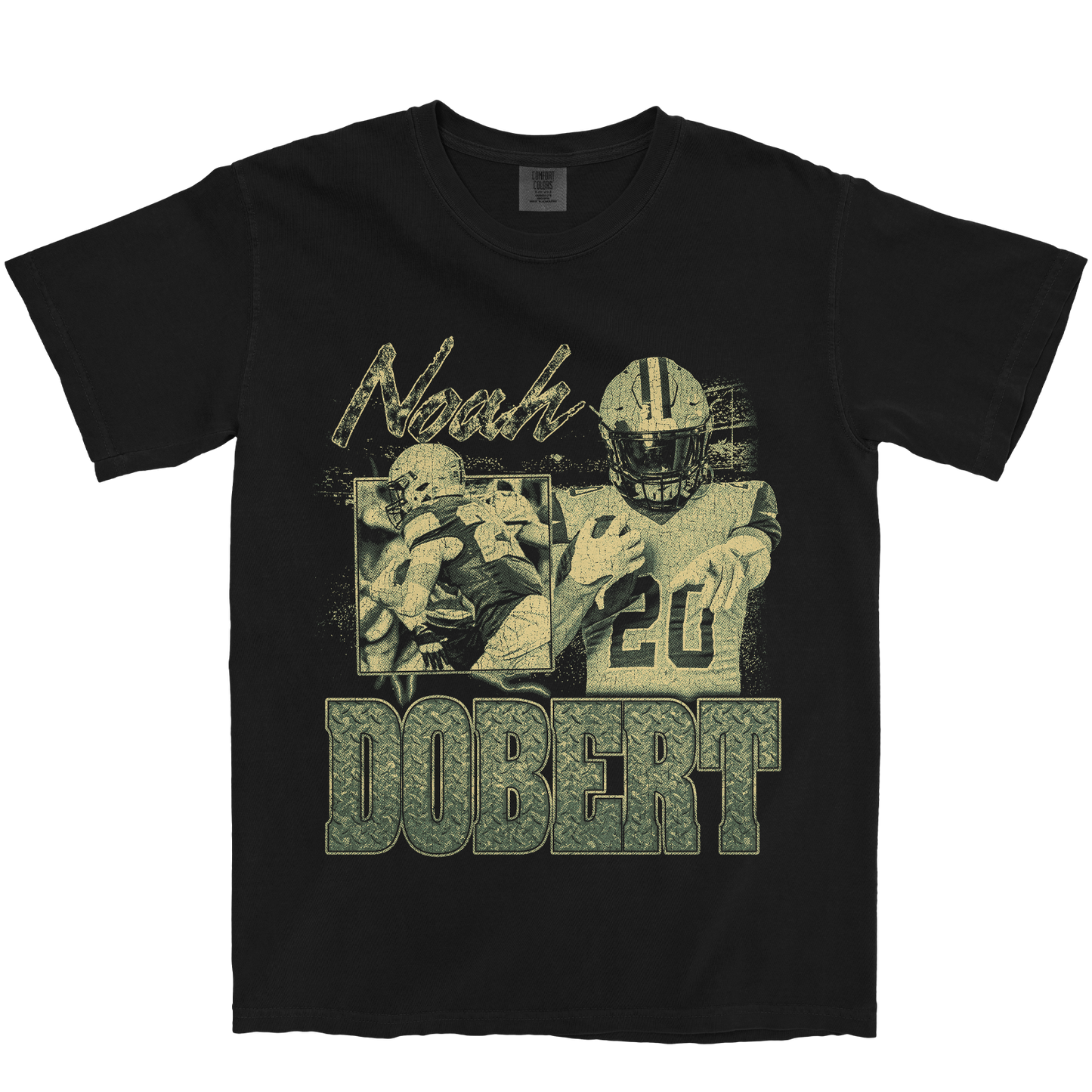 NOAH DOBERT GRAPHIC BLACK TEE