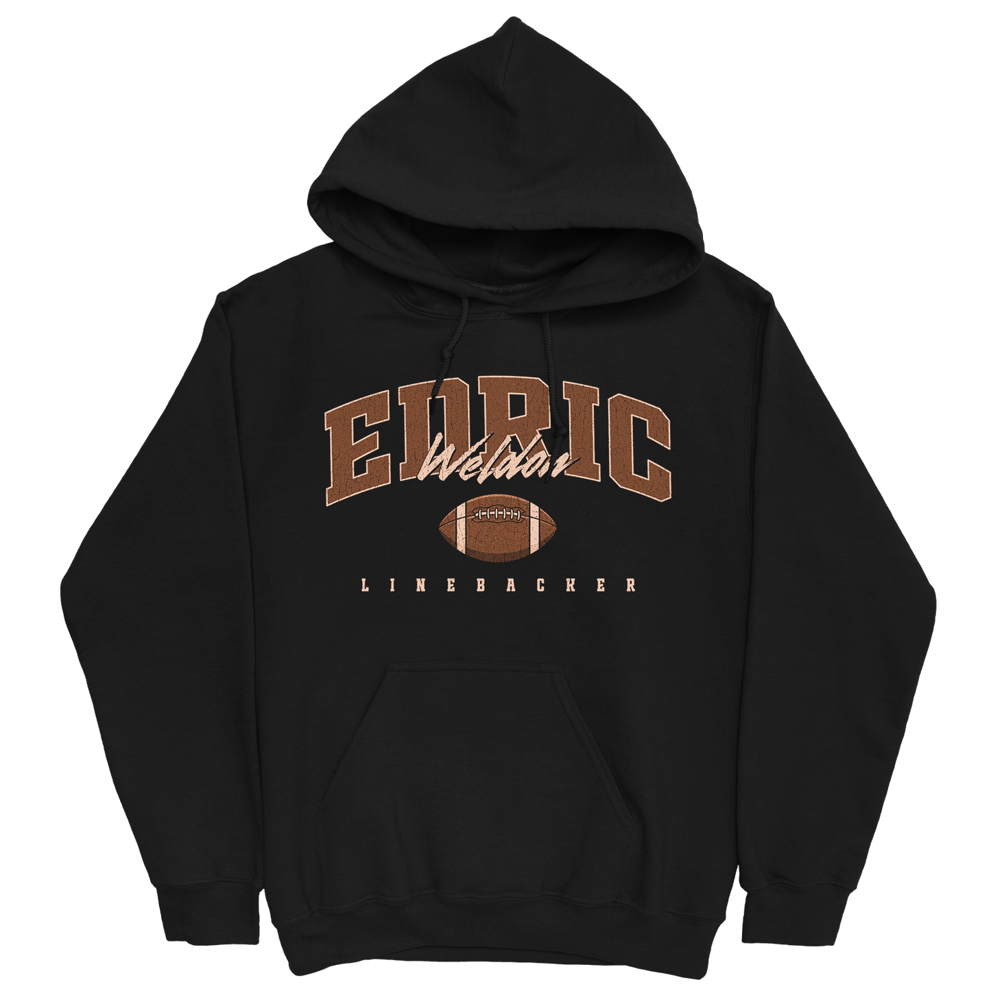 EDRIC WELDON CLASSIC BLACK HOODIE