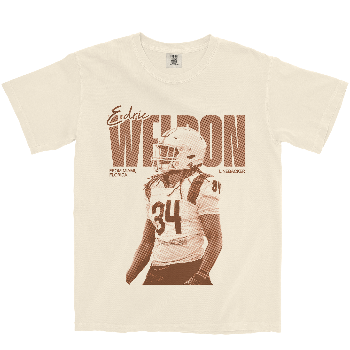 EDRIC WELDON VINTAGE IVORY TEE