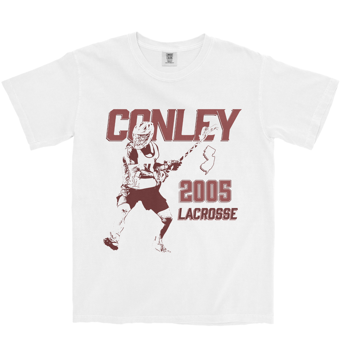 TJ CONLEY "2005" WHITE TEE