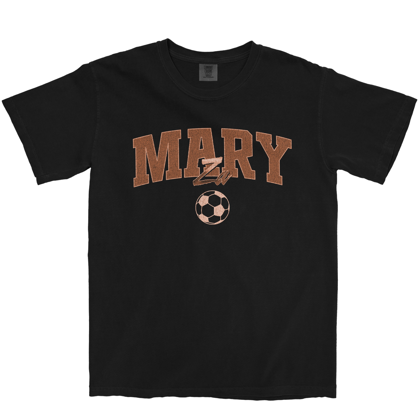 MARY ZA SOCCER BLACK TEE