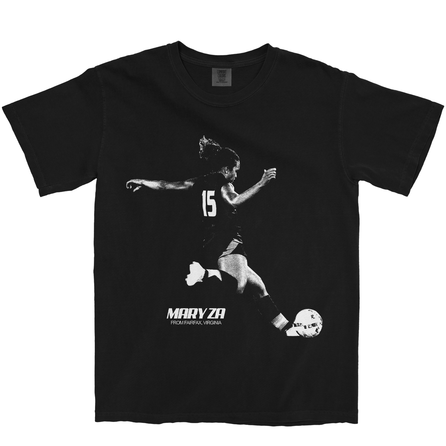 MARY ZA #15 BLACK TEE