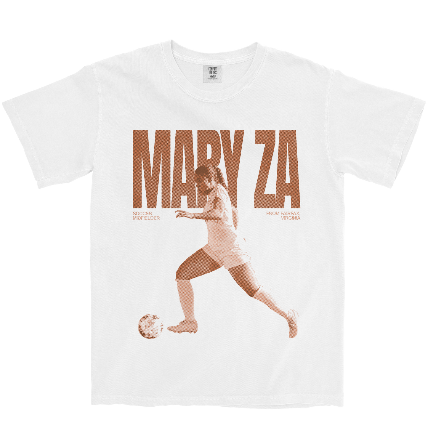 MARY ZA VINTAGE WHITE TEE