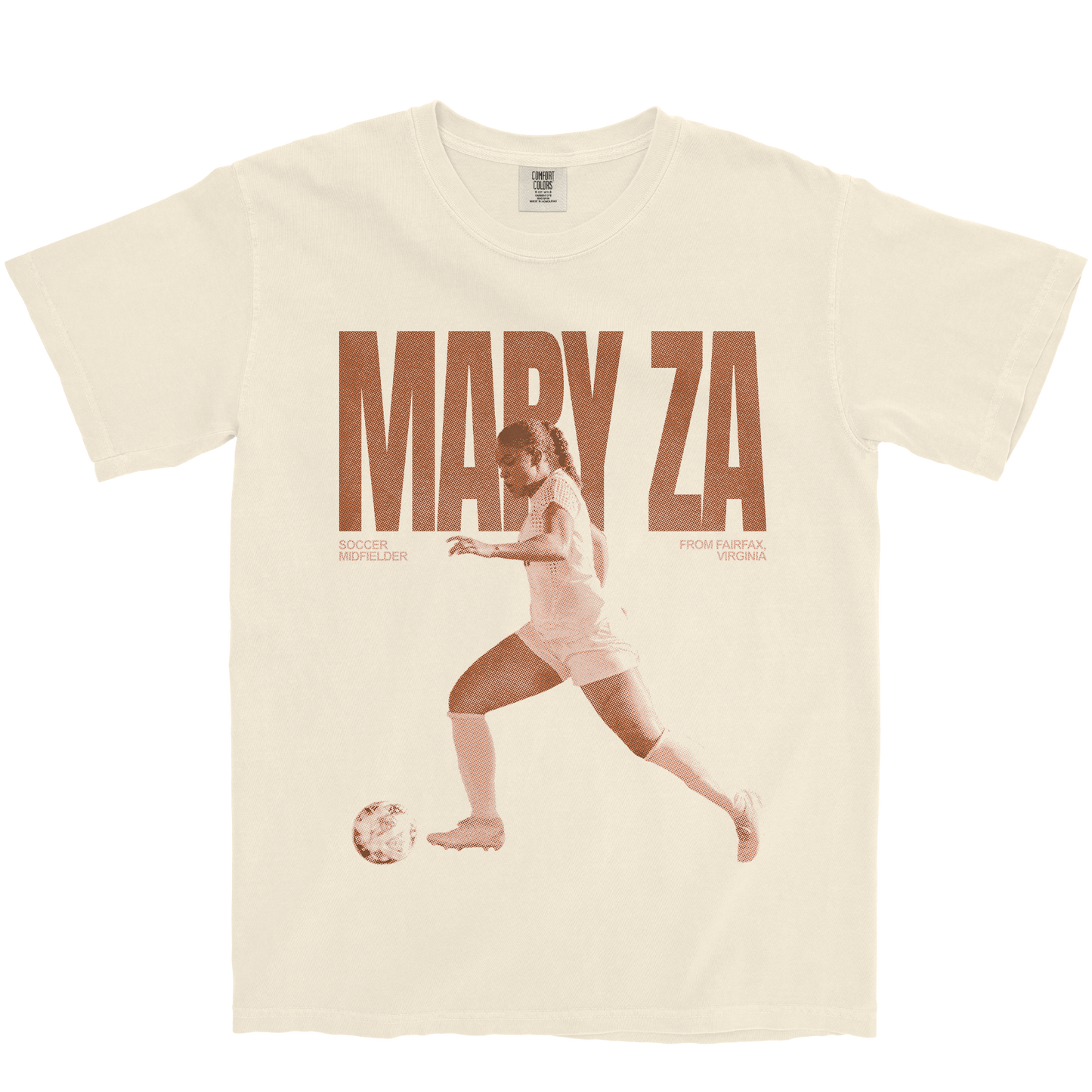 MARY ZA VINTAGE IVORY TEE