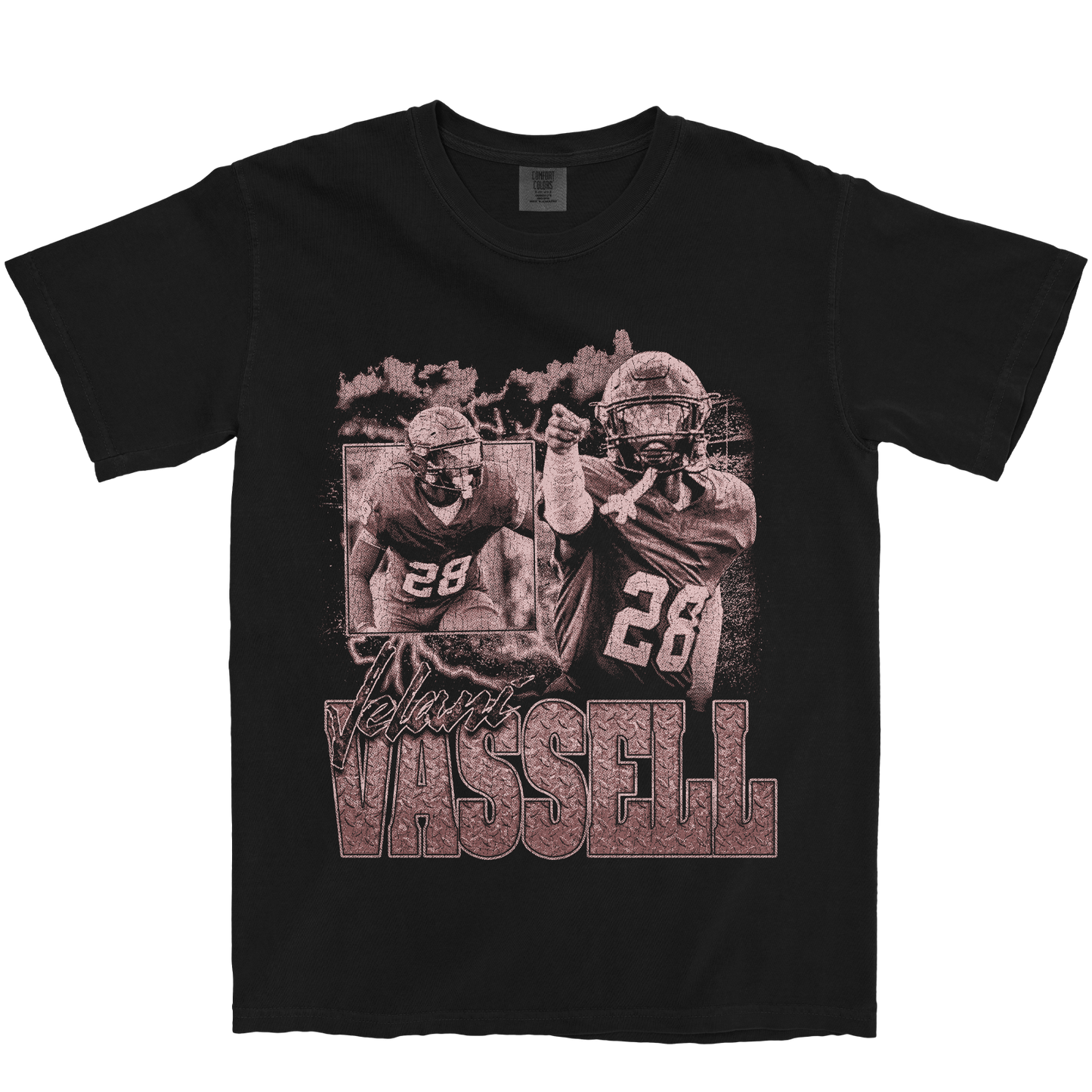 JELANI VASSELL GRAPHIC BLACK TEE