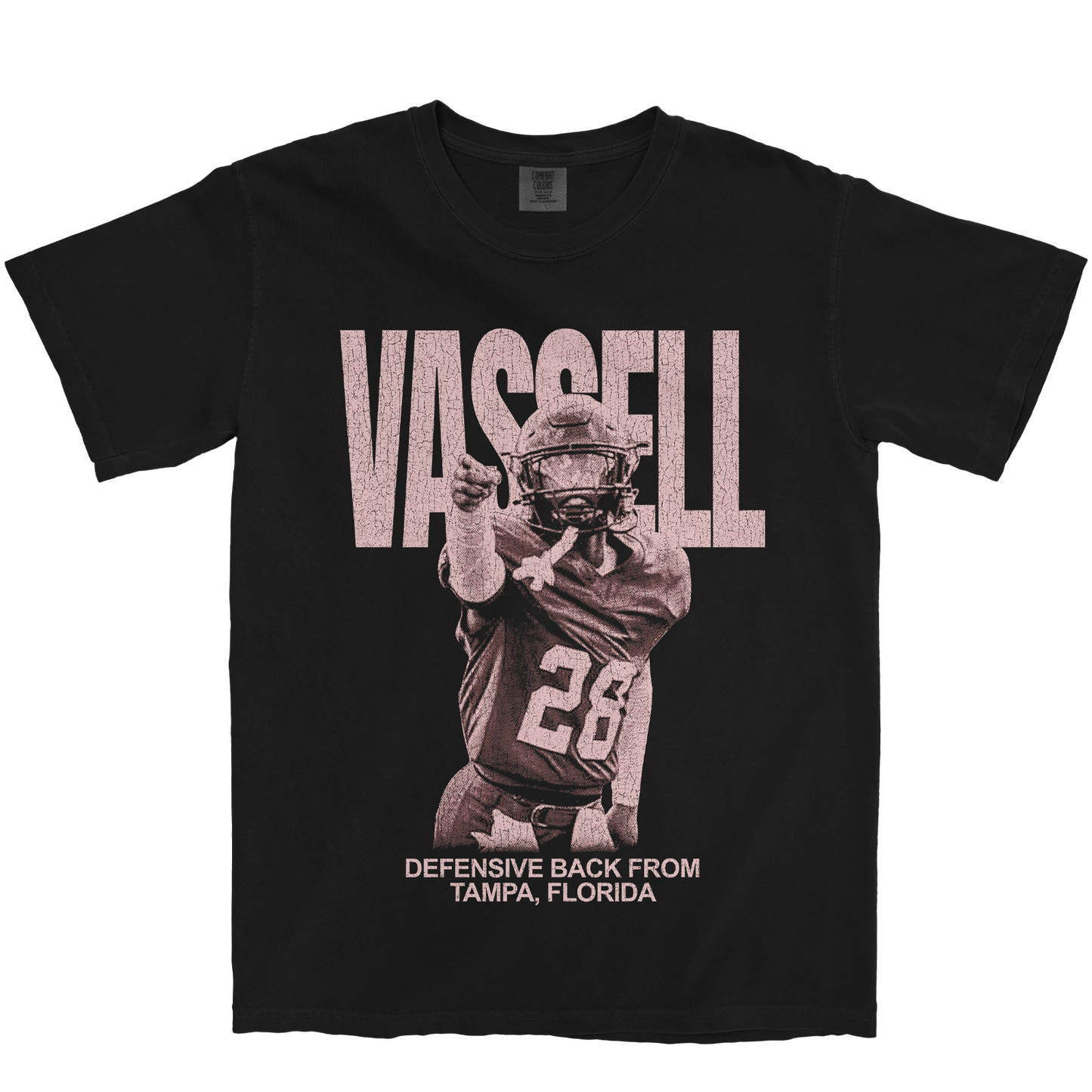 JELANI VASSELL VINTAGE BLACK TEE