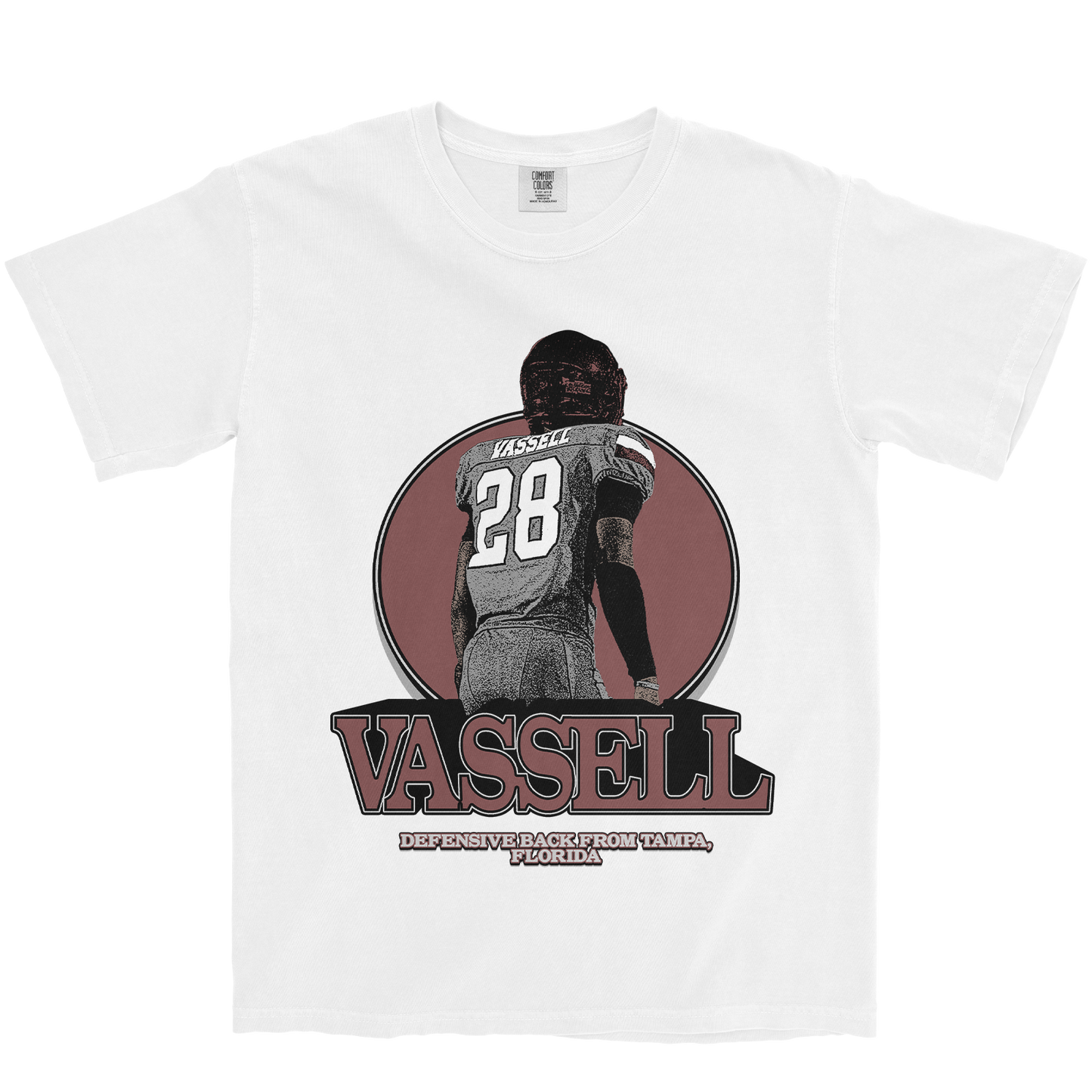 JELANI VASSELL RETRO WHITE TEE