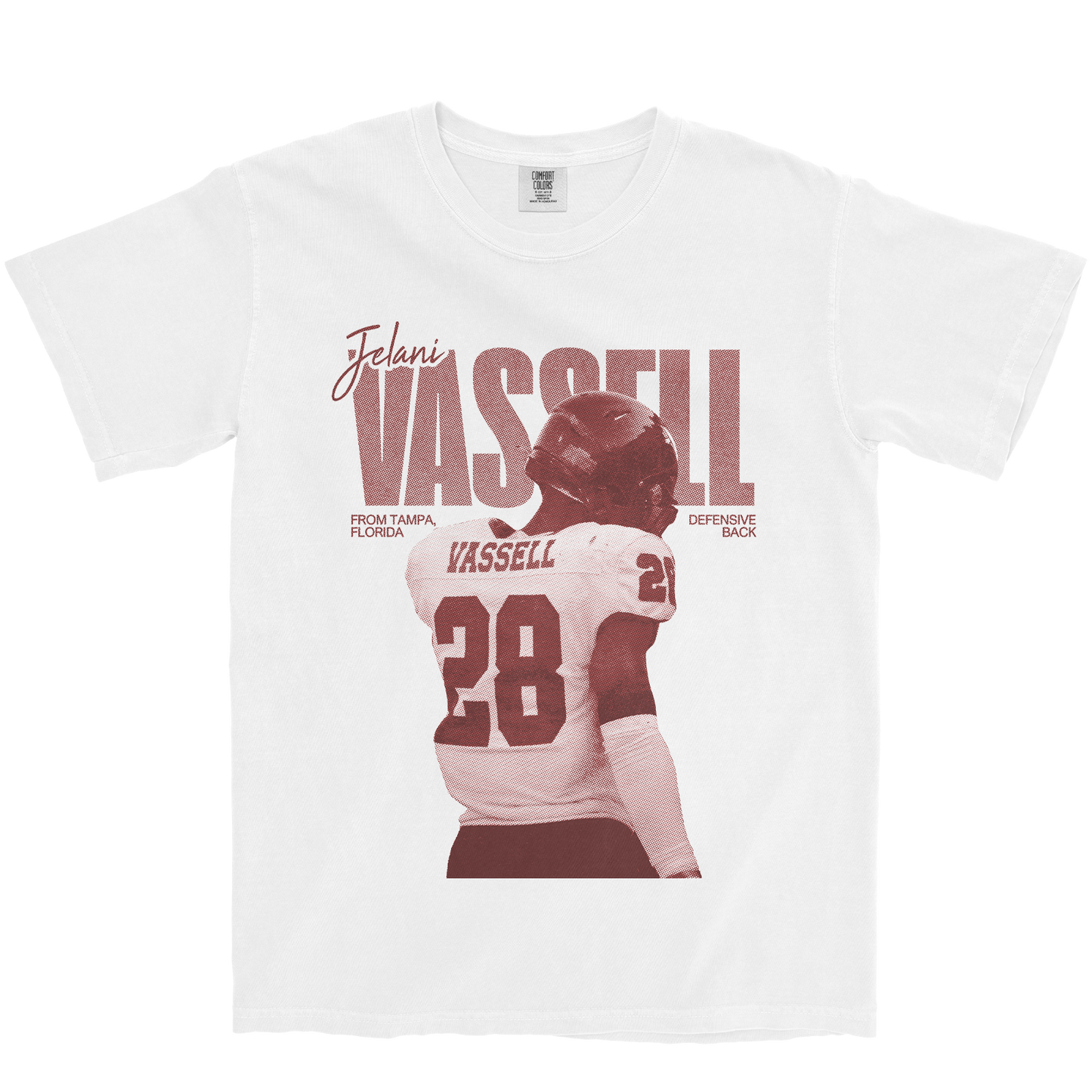 JELANI VASSELL VINTAGE WHITE TEE