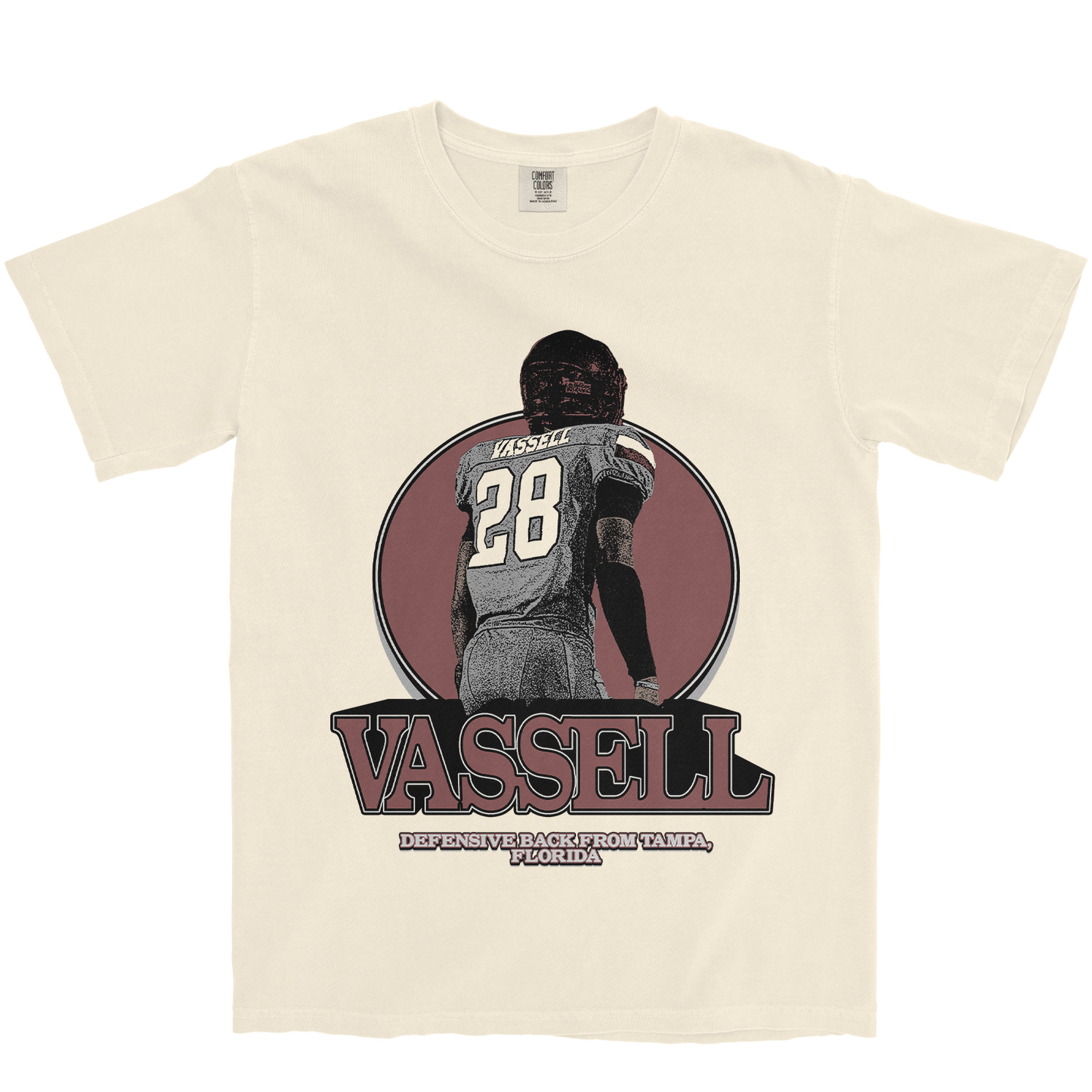 JELANI VASSELL RETRO IVORY TEE