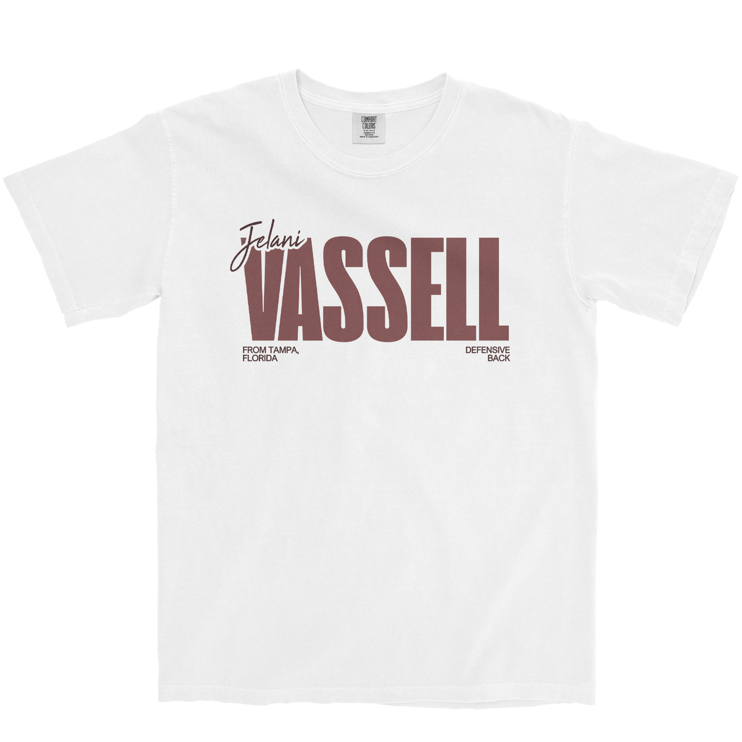 JELANI VASSELL CLASSIC WHITE TEE