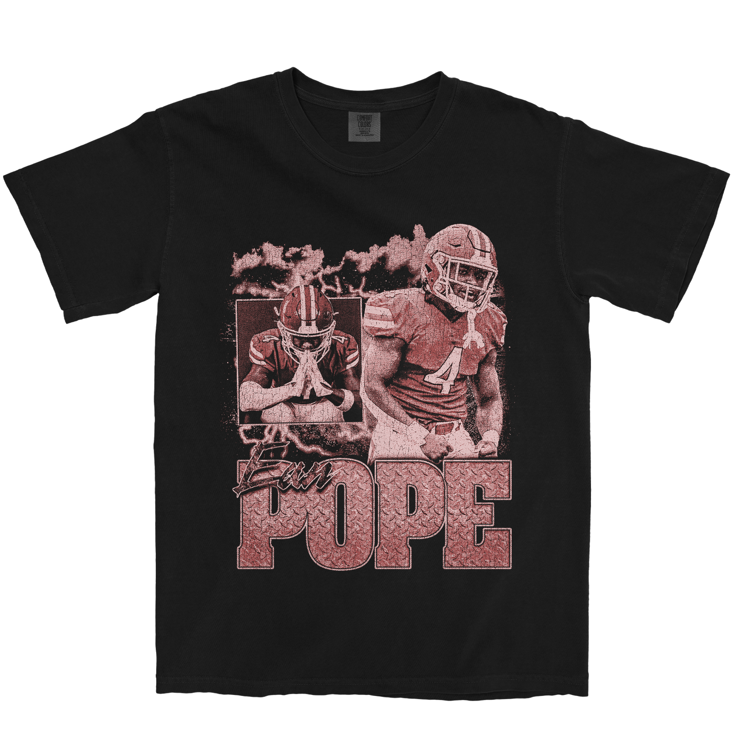 EAN POPE GRAPHIC BLACK TEE