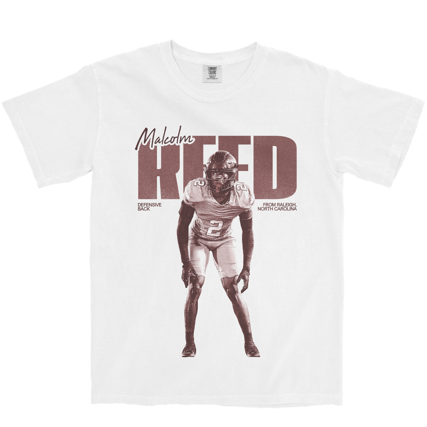 MALCOLM REED VINTAGE WHITE TEE