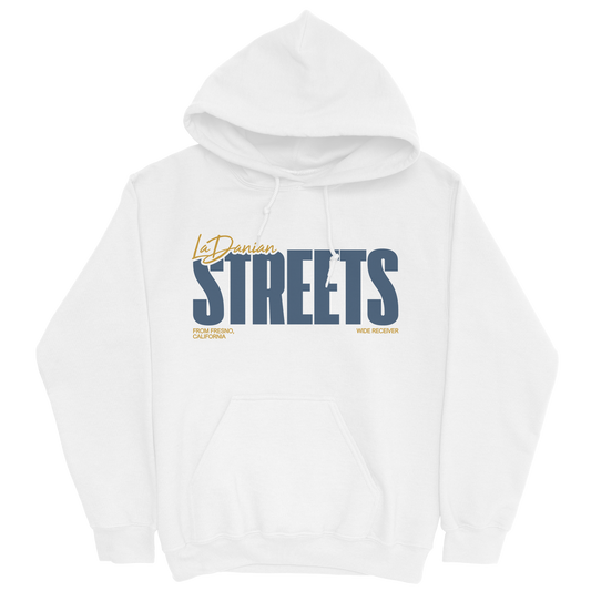 LADANIAN STREETS CLASSIC WHITE HOODIE