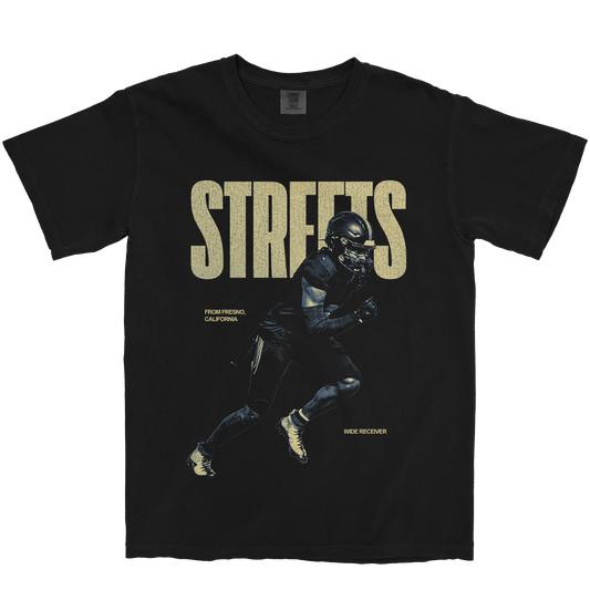 LADANIAN STREETS VINTAGE BLACK TEE