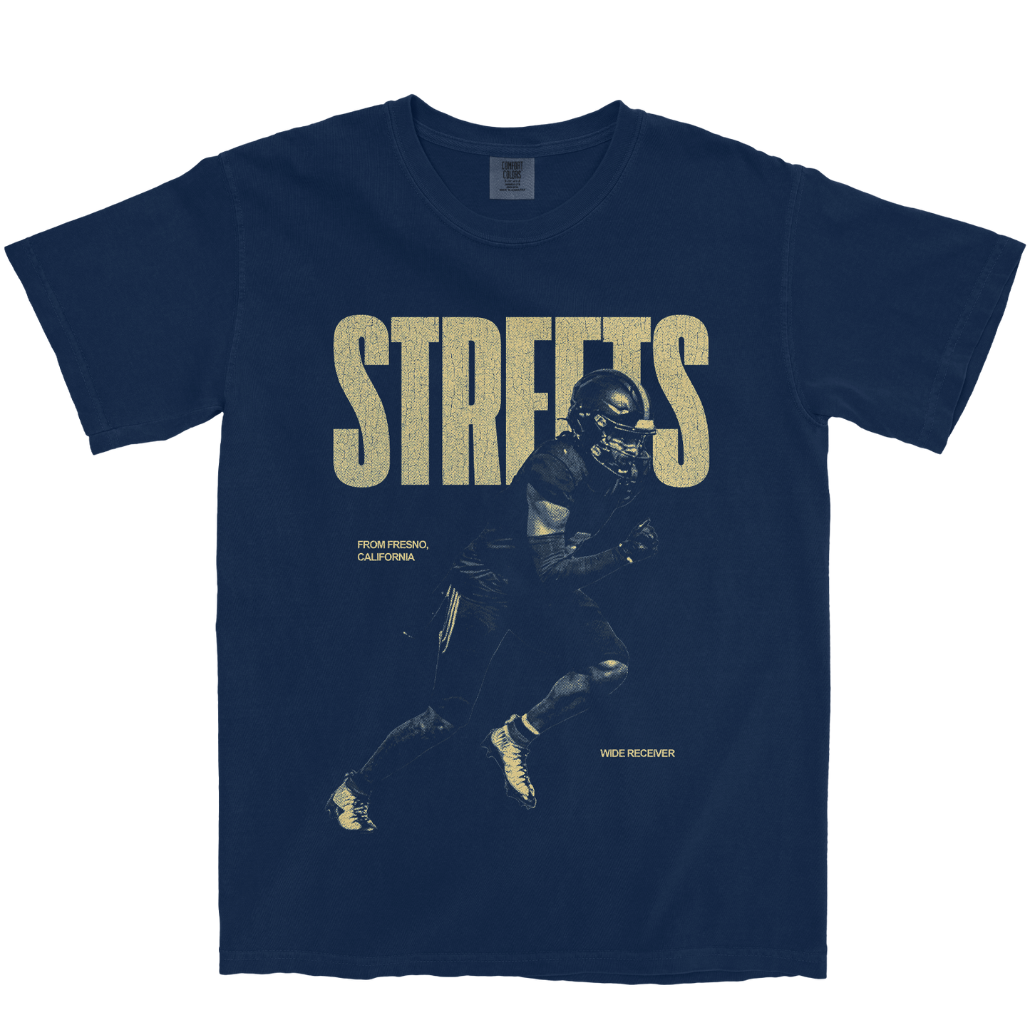 LADANIAN STREETS VINTAGE NAVY TEE