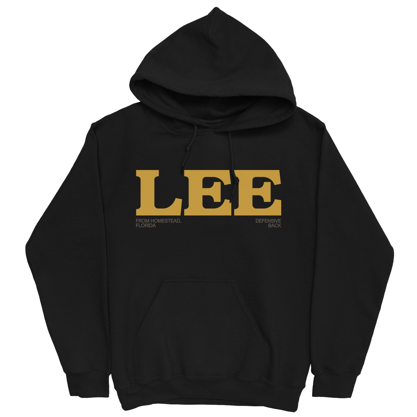 LEROY LEE JR. CLASSIC BLACK HOODIE