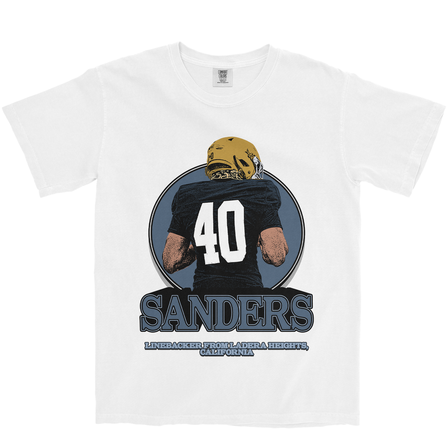 ISAIAH SANDERS RETRO WHITE TEE