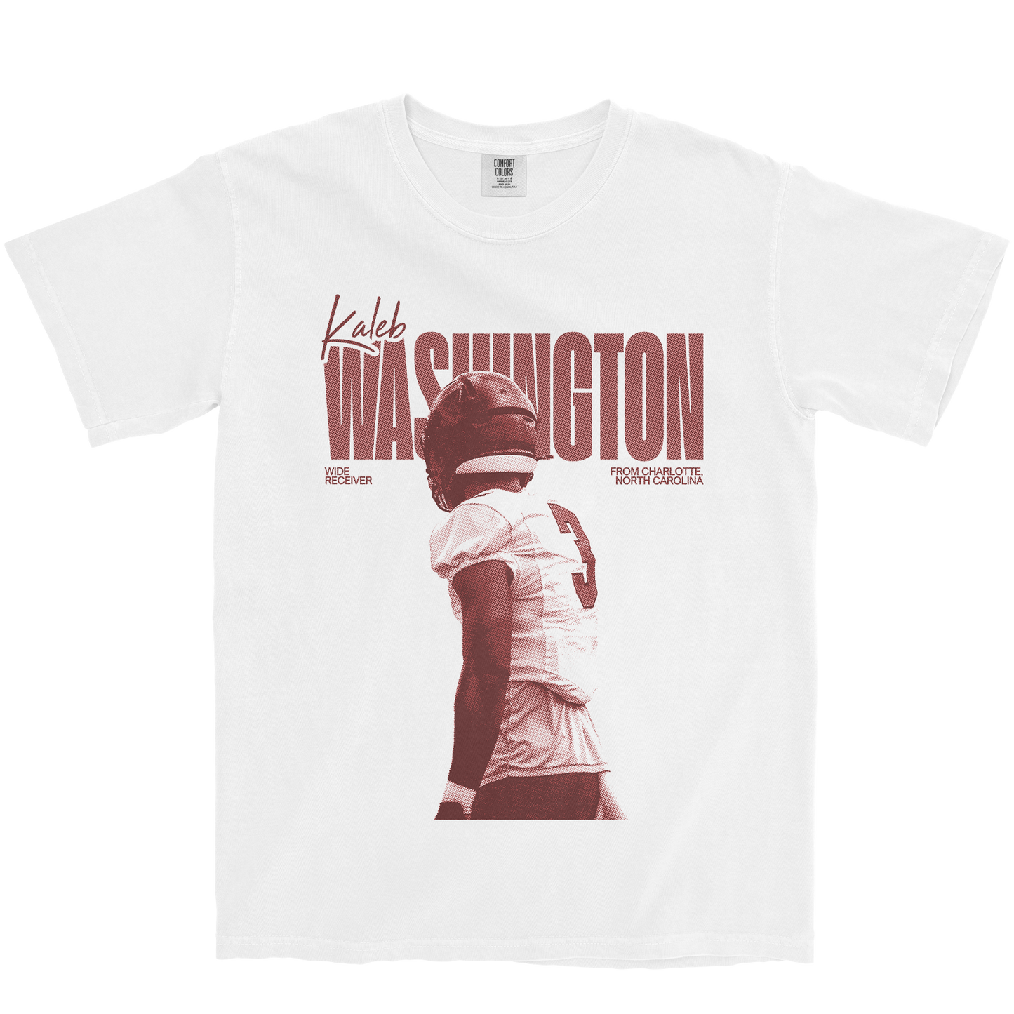 KALEB WASHINGTON VINTAGE WHITE TEE