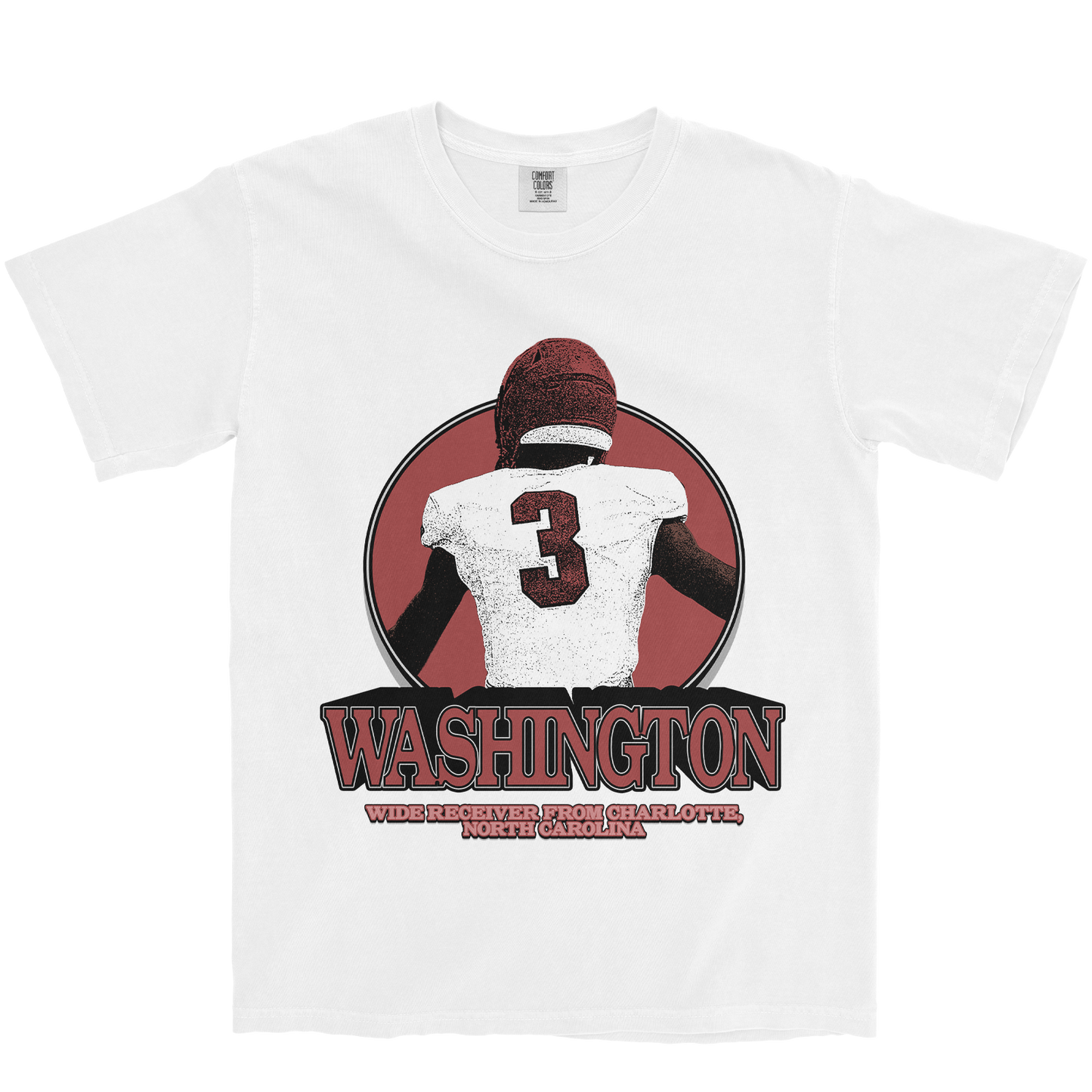 KALEB WASHINGTON RETRO WHITE TEE