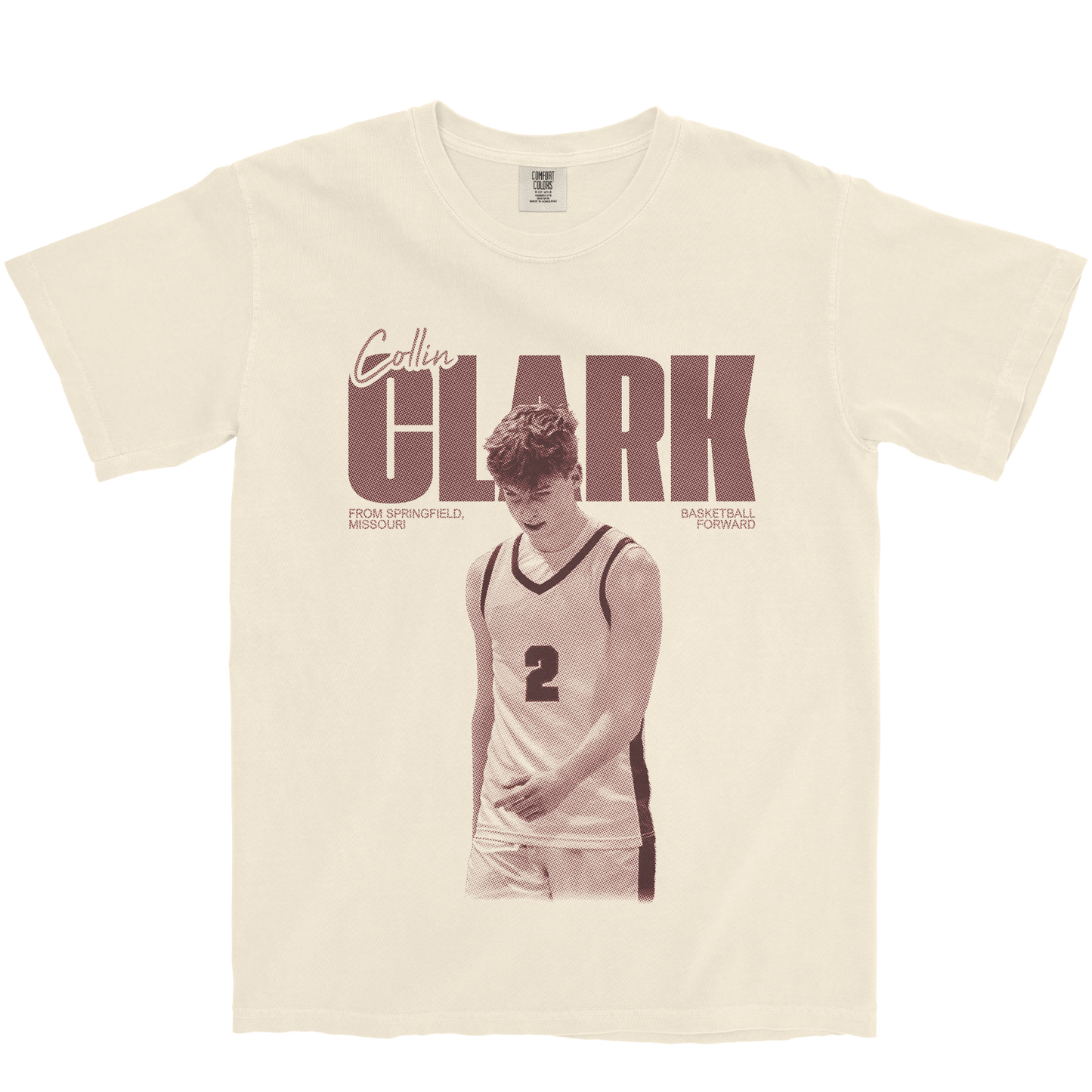 COLLIN CLARK VINTAGE IVORY TEE